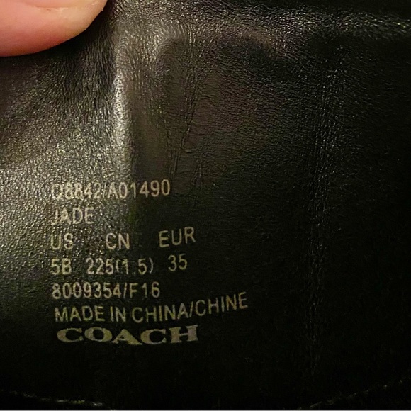 COACH leather boot heels!! Size 5❤️ - Picture 5 of 5